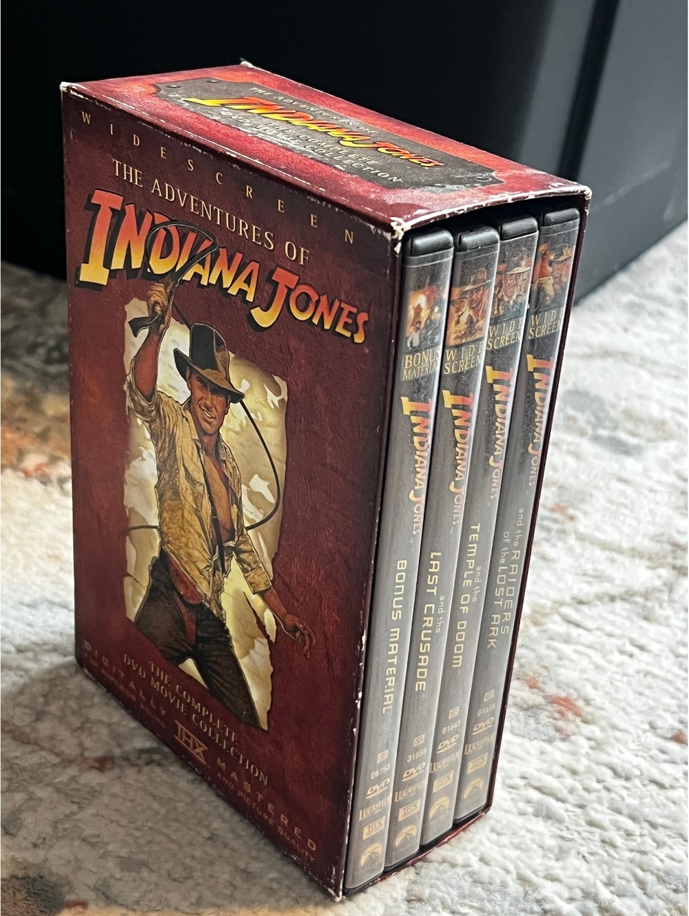 Indiana Jones Complete DVD Movie Collection 4-Disc Widescreen 2003 Box Set